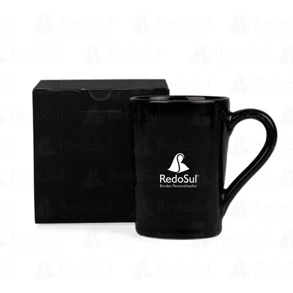 RD 8141231-Caneca em cerâmica na cor preta 230 ml RD 8141231-Caneca em cerâmica na cor preta 230 ml